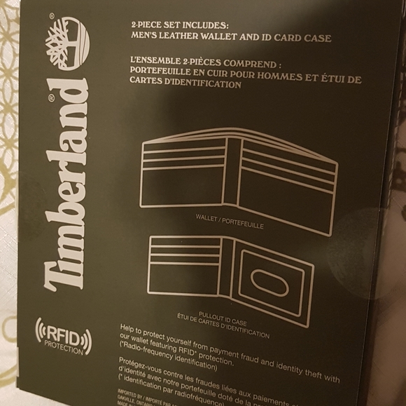 Timberland men's leather wallet and ID card case - Picture 2 of 5